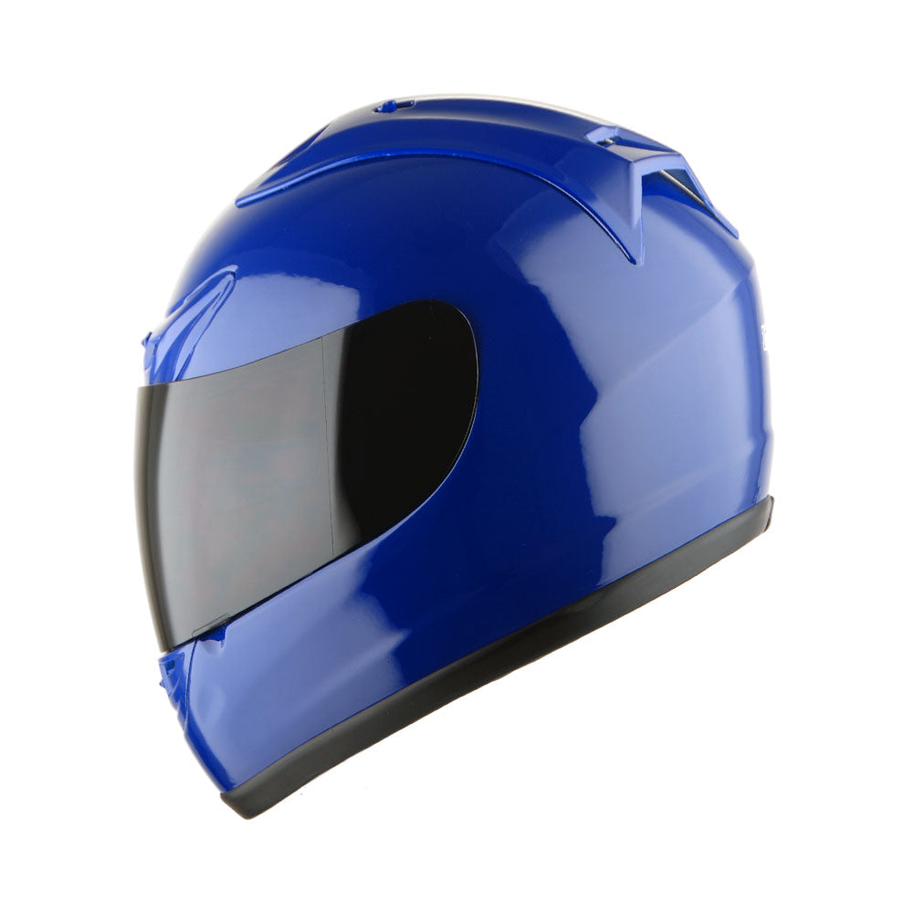 1Storm New Motorcycle Full Face Helmet JH901 + One Extra Clear Shield Matt Black / XL(61-62 cm 23.8/24.2 Inch )
