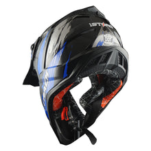 1Storm Adult Motocross HelmetTrack Style JH601 + Goggles + Skeleton Glove Bundle