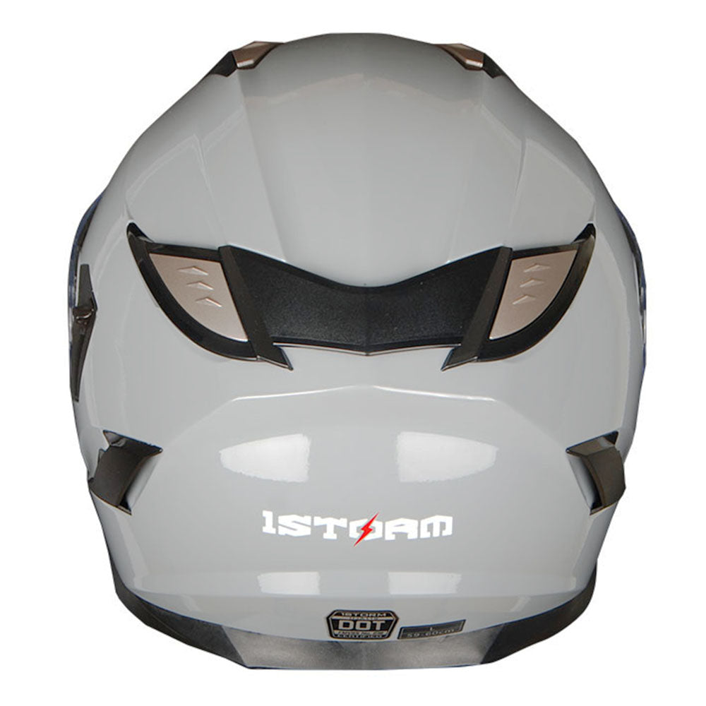 1Storm Motorcycle Modular Full Face Helmet DOT Adults Street Bike  Flip up Dual Visor Sun Inner Shield Anti Fog Pinlock Shield + Motorcycle Bluetooth Headset