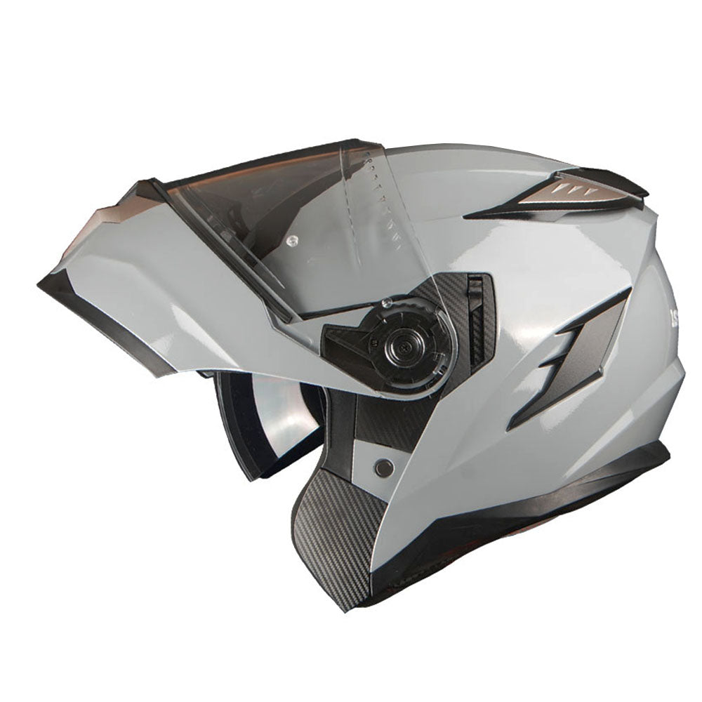 1Storm Motorcycle Modular Full Face Helmet DOT Adults Street Bike  Flip up Dual Visor Sun Inner Shield Anti Fog Pinlock Shield + Motorcycle Bluetooth Headset