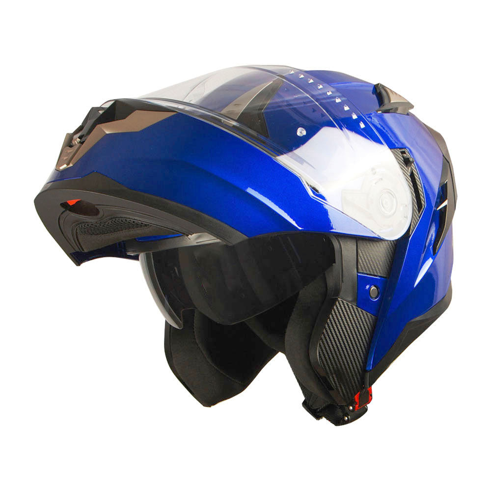 1Storm Motorcycle Modular Full Face Helmet Flip up Dual Visor Anti Fog Pinlock:  JHA119