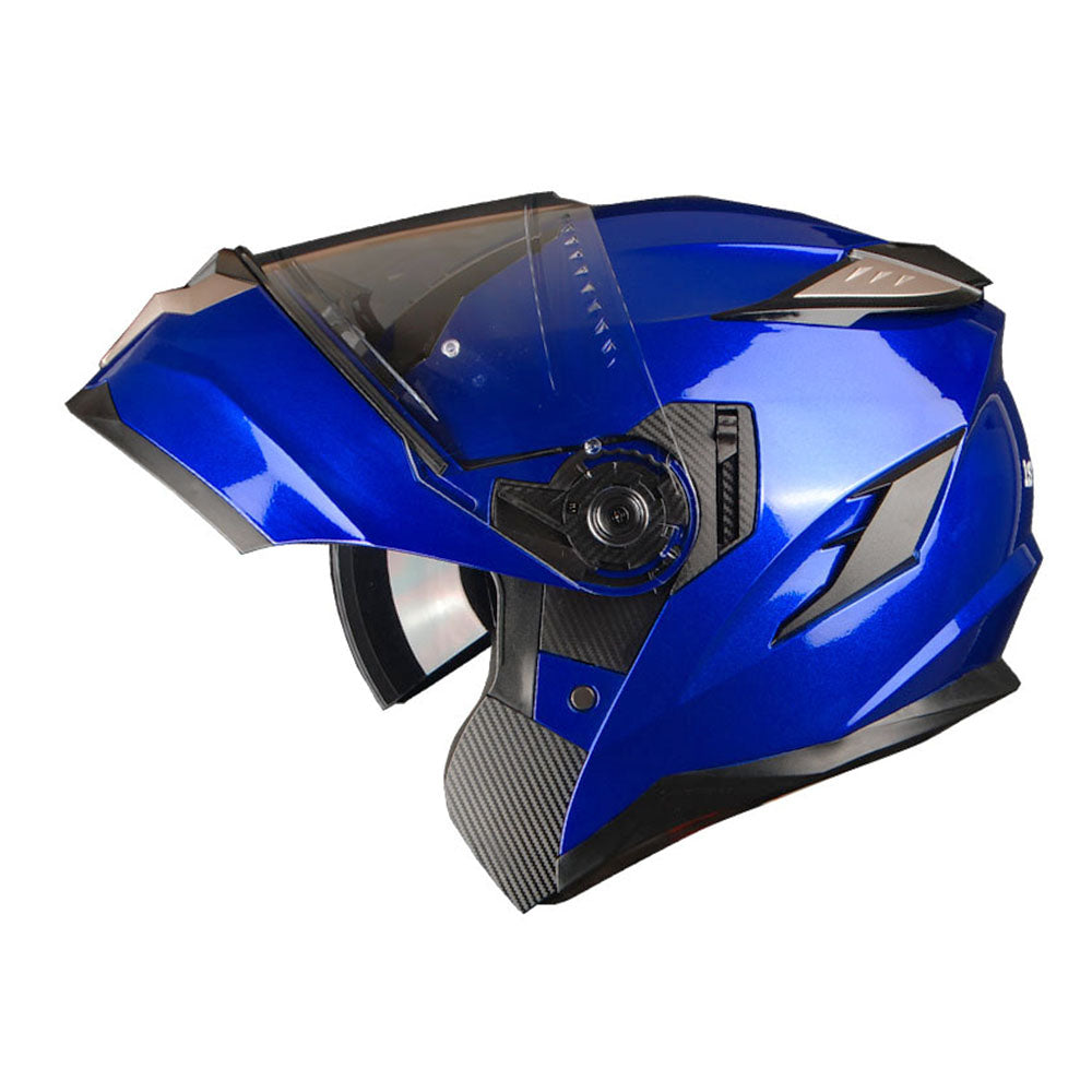 1Storm Motorcycle Modular Full Face Helmet Flip up Dual Visor Anti Fog Pinlock:  JHA119