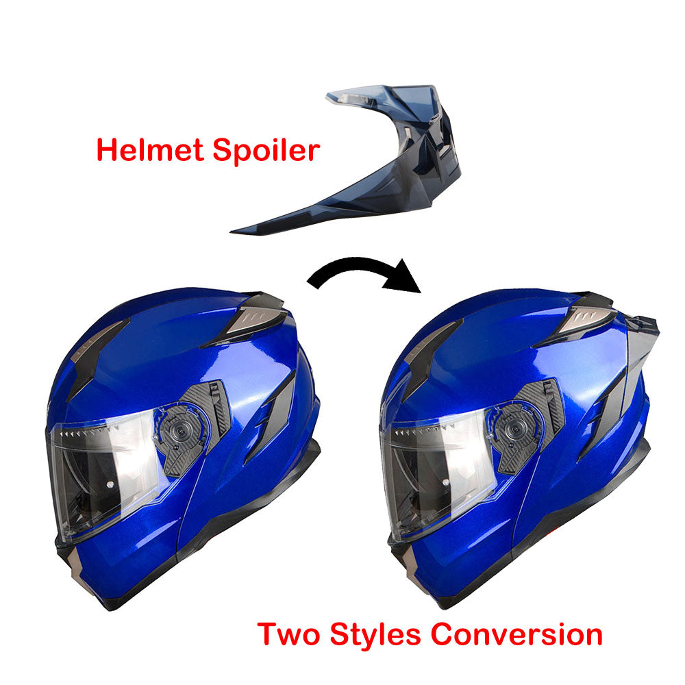 1Storm Motorcycle Modular Full Face Helmet Flip up Dual Visor Anti Fog Pinlock:  JHA119