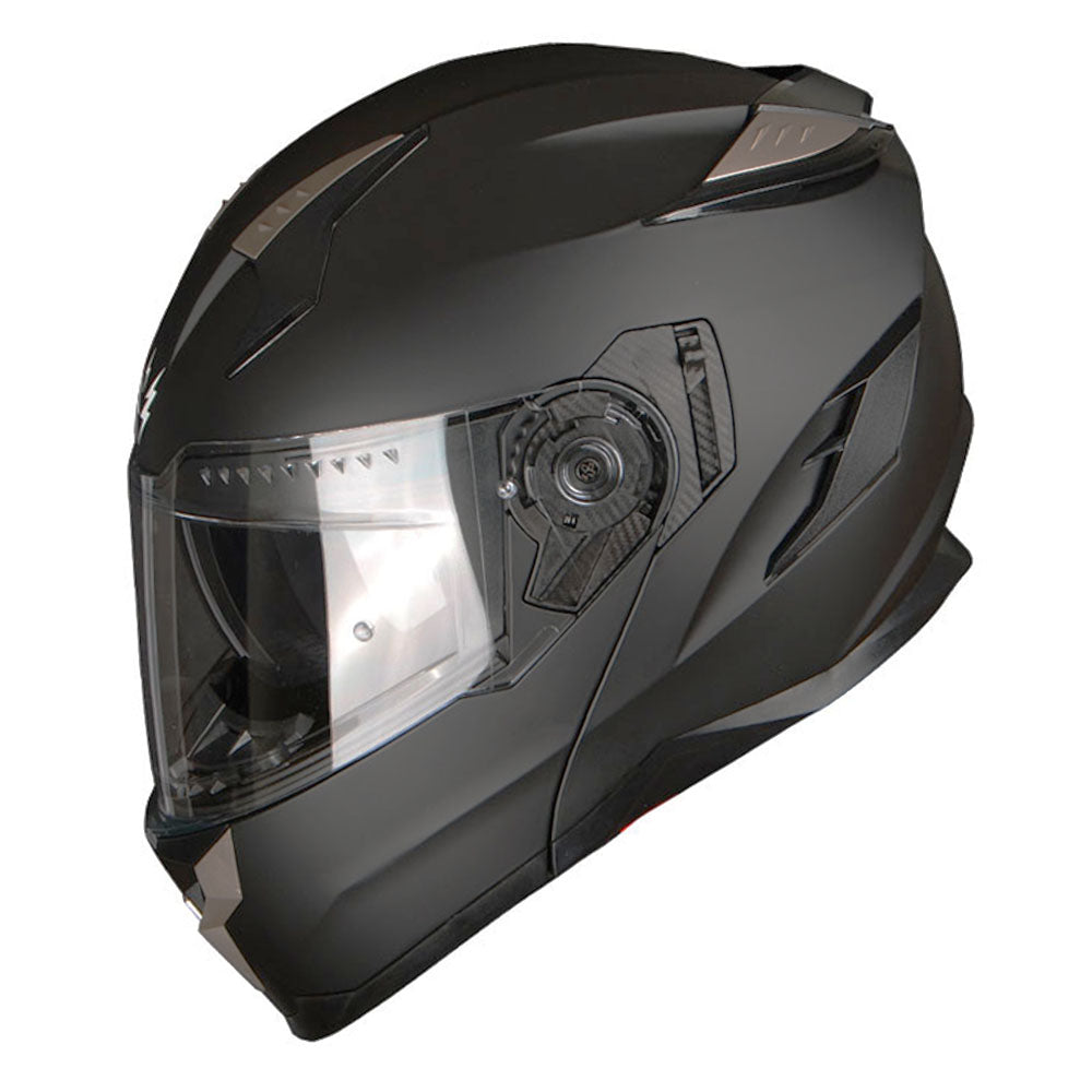 1Storm Motorcycle Modular Full Face Helmet Flip up Dual Visor Anti Fog Pinlock:  JHA119
