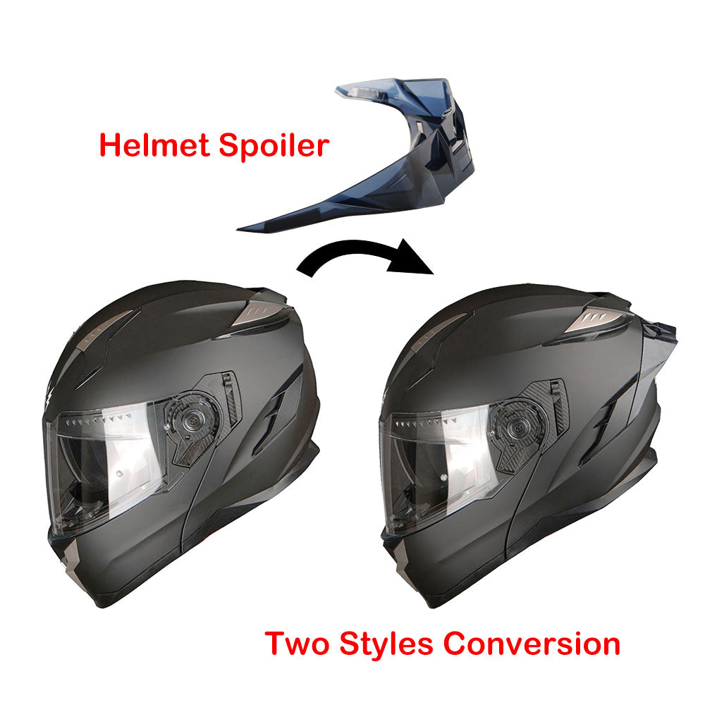1Storm Motorcycle Modular Full Face Helmet Flip up Dual Visor Anti Fog Pinlock:  JHA119