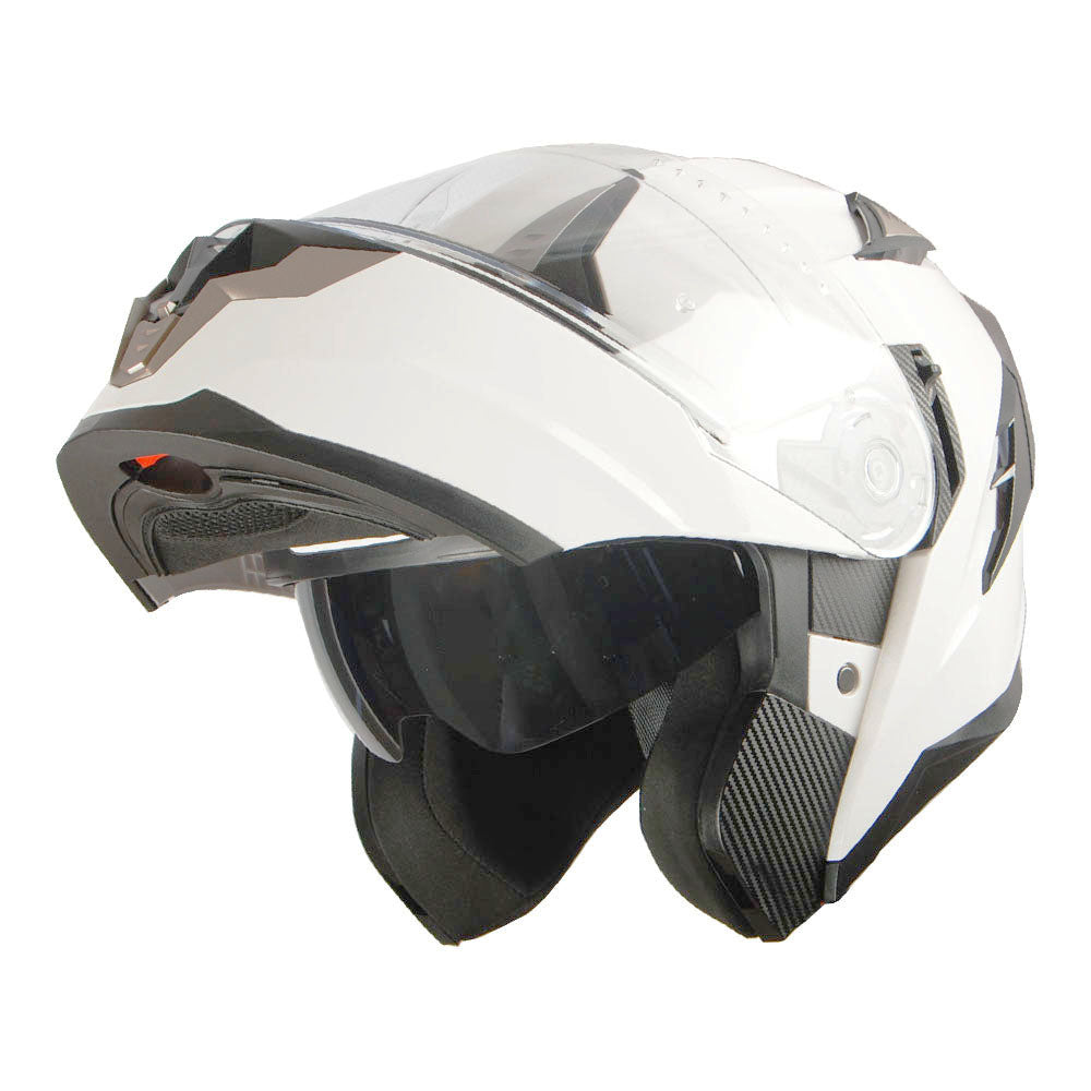1Storm Motorcycle Modular Full Face Helmet Flip up Dual Visor Anti Fog Pinlock:  JHA119
