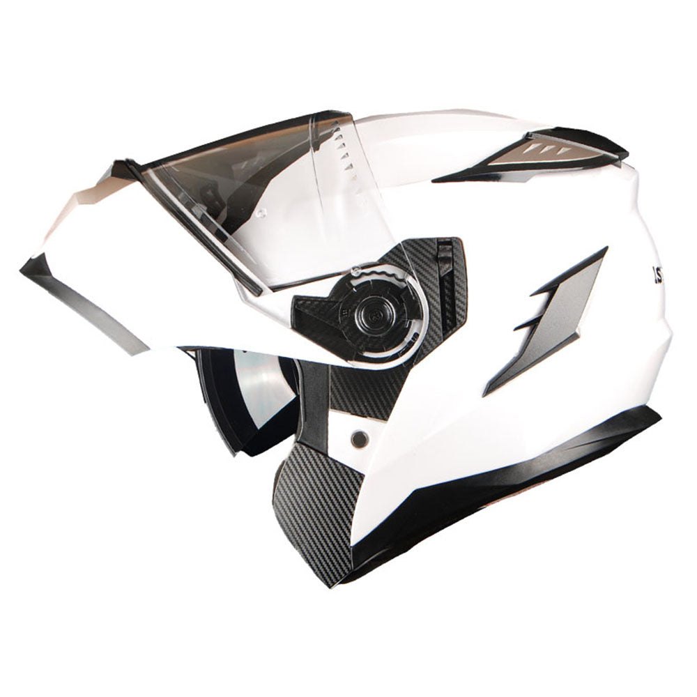 1Storm Motorcycle Modular Full Face Helmet Flip up Dual Visor Anti Fog Pinlock:  JHA119