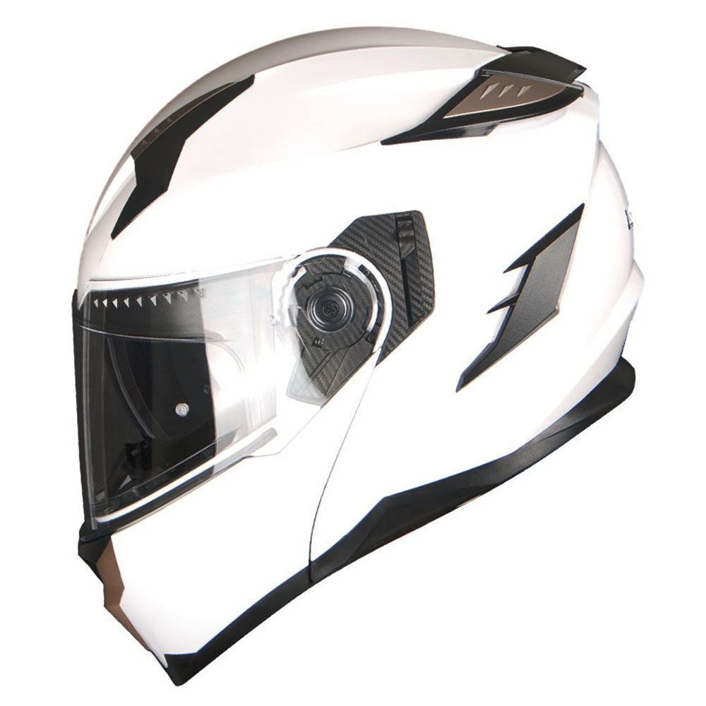 1Storm Motorcycle Modular Full Face Helmet Flip up Dual Visor Anti Fog Pinlock:  JHA119