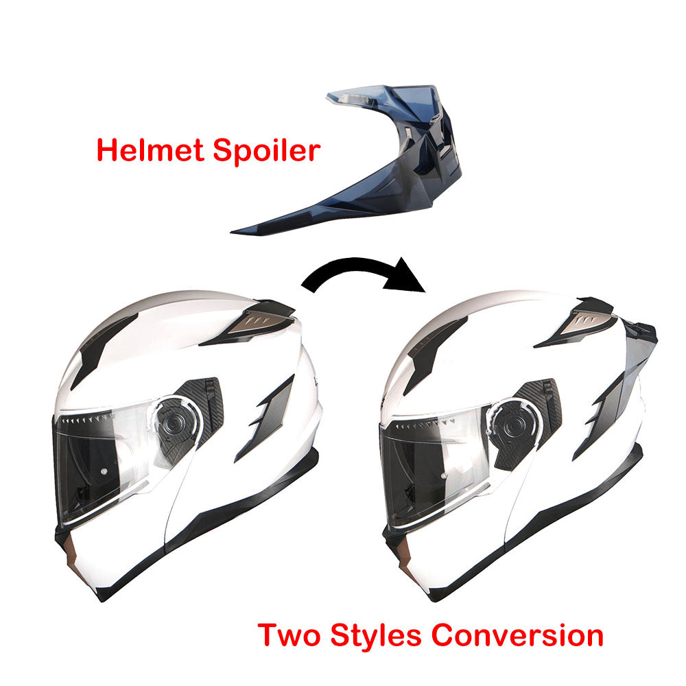 1Storm Motorcycle Modular Full Face Helmet Flip up Dual Visor Anti Fog Pinlock:  JHA119