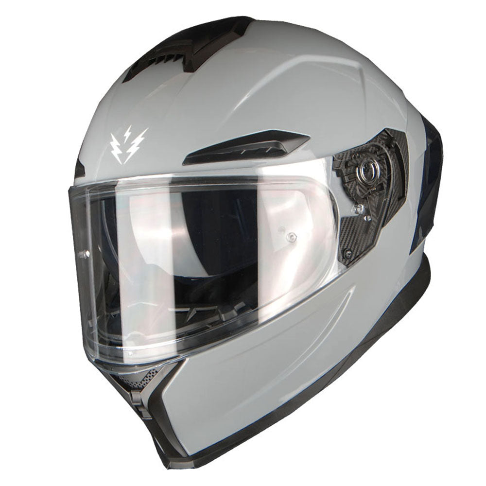 1Storm Motorcycle Full Face Helmet Dual Lens/Sun Visor + Motorcycle Bluetooth Headset