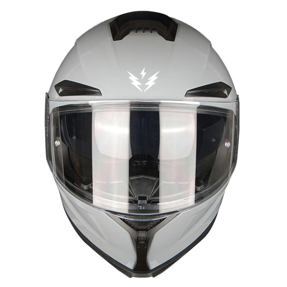 1Storm Motorcycle Full Face Helmet Dual Lens/Sun Visor + Motorcycle Bluetooth Headset