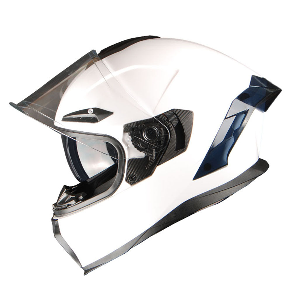 1Storm Motorcycle Full Face Helmet Dual Lens/Sun Visor + Motorcycle Bluetooth Headset