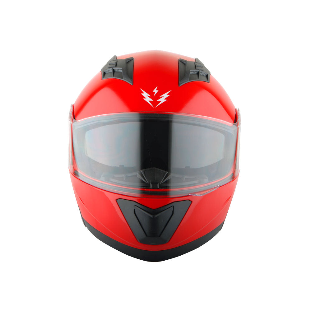 1Storm New Motorcycle Bike Modular Full Face Helmet Dual Visor Sun Shield with LED Tail Light + Motorcycle Bluetooth Headset: Modular901