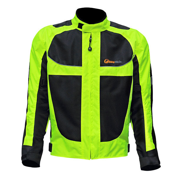 NEW Motorcycle Motorcross MX Armor Touring Sport Bike Textile Jacket JKT_21_Lemon Black Green