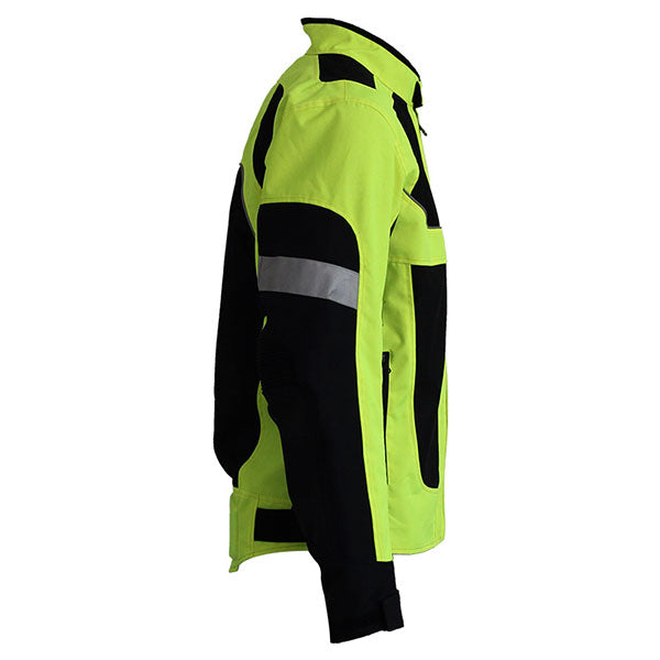 NEW Motorcycle Motorcross MX Armor Touring Sport Bike Textile Jacket JKT_21_Lemon Black Green