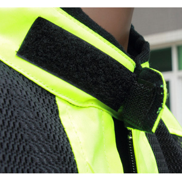 NEW Motorcycle Motorcross MX Armor Touring Sport Bike Textile Jacket JKT_21_Lemon Black Green