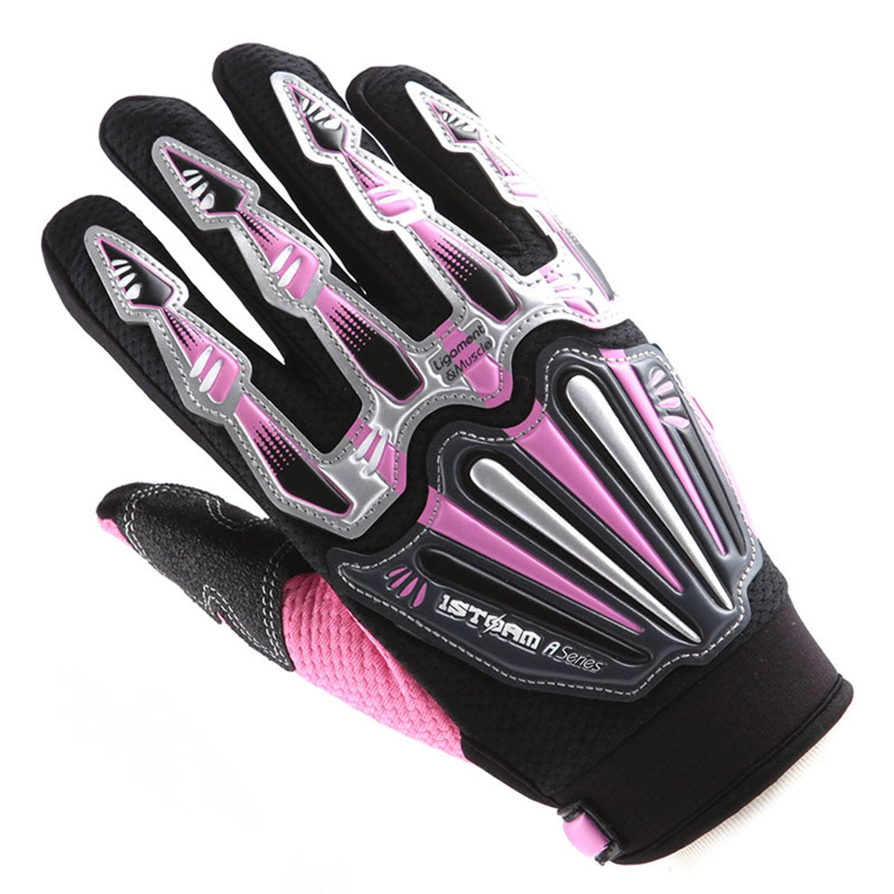 Guanti Moto Per Bambini Kids – Motocross, Bici E Quad – Rossi, Taglia S (6-8 Anni)