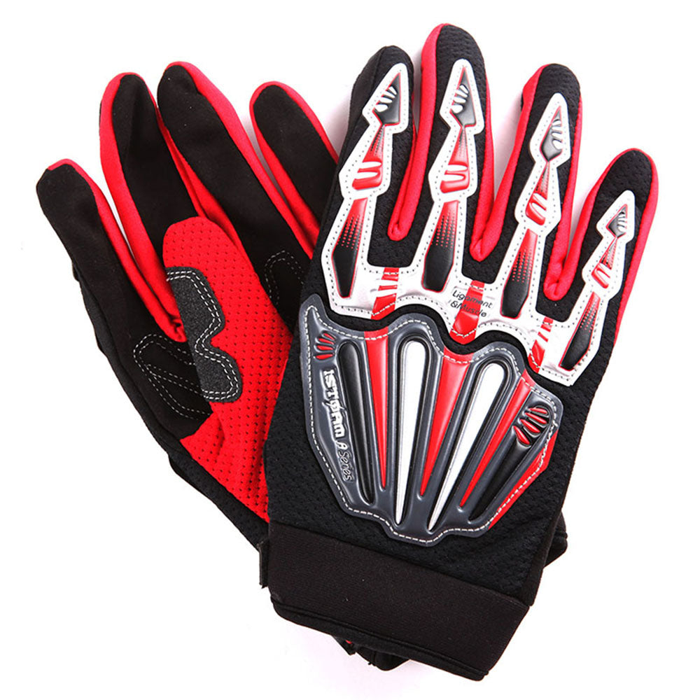 WOW Motocross Motorcycle BMX MX ATV Dirt Bike Bicycle Skeleton Racing Gloves: MXA008