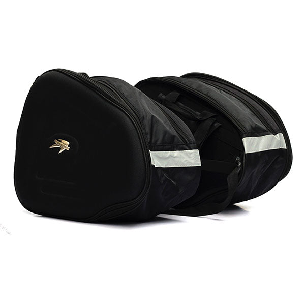 New Motorcycle Bike Waterproof Saddle Bag Helmet Side Luggage Bag GXZ_013 Stealth Black