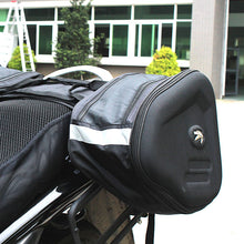 New Motorcycle Bike Waterproof Saddle Bag Helmet Side Luggage Bag GXZ_013 Stealth Black