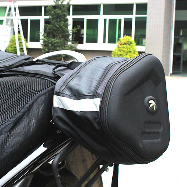 bike helmet sack New Motorcycle Waterproof Saddle Bag Side Luggage Bag GXZ_013 Stealth Black easy sewing project ADV Entity Travel Backpack riding helmet Type:M3
