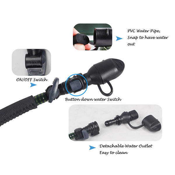 Motorcycle Bike Sports Waterproof Reflective Hydration Backpack + Water Bladder GXZ_016