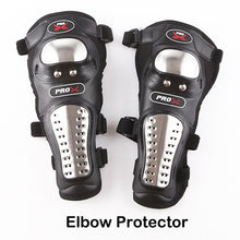 NEW MOTORCYCLE MOTOCROSS STAINLESS STEEL ELBOW KNEE ARMOR PADS PROTECTORS HX_P15 GUARDS