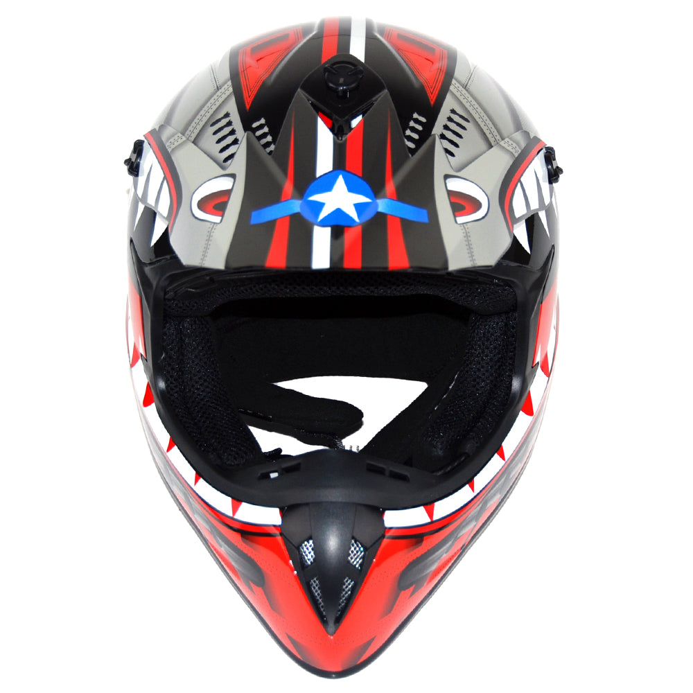 1Storm Adult Motocross Helmet BMX MX ATV Dirt Bike Downhill Mountain Bike Helmet Racing Style: HKY_SC09S