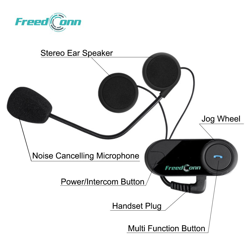 FreedConn Motocycle Helmet Waterproof Wireless Bluetooth Headset FDC-V –  1Storm Helmet
