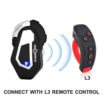FreedConn Motocycle Helmet Waterproof Wireless Bluetooth Headset TMAX-S with L3 Remote Controller /1000M Intercom/6 Riders Connects/2 in 1 microphone/