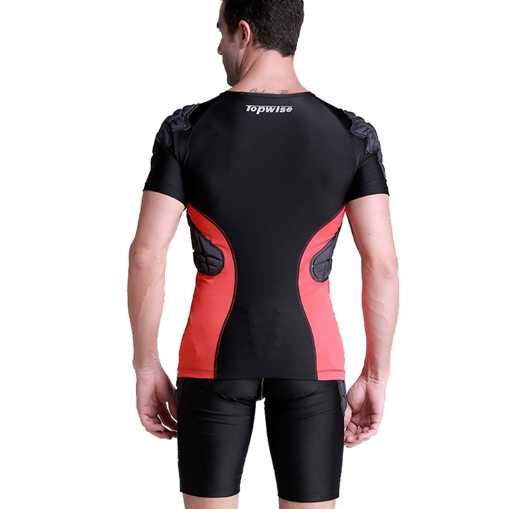 1Storm Men Nylon Anti-Collision Short Shirt/Pants Football Baseball Basketball Bike Rugby Snowboard Ski Volleyball Padded Protective Gear