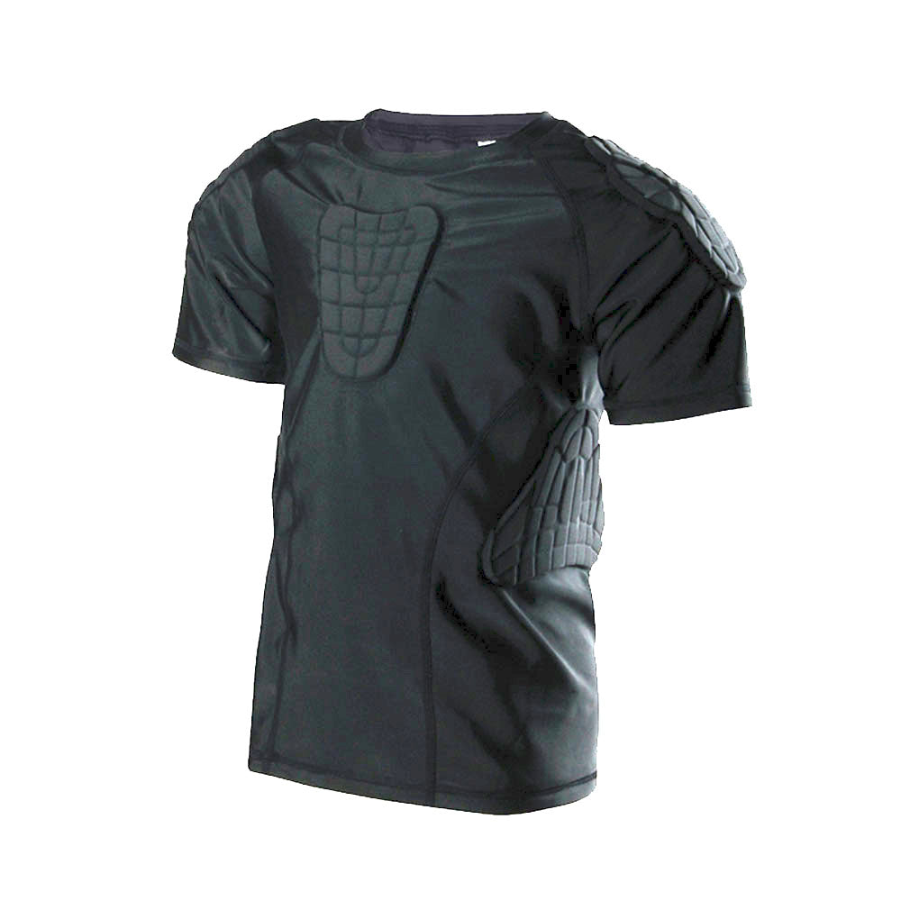 Youth Boys Padded Shirt Padded Compression Sports