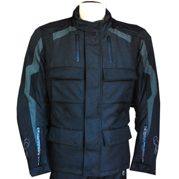 NEW Motorcycle Motocross MX ATV Dirt Bike Textile Racing Jacket ZS2-Casual-TX Black